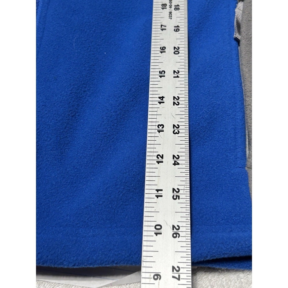 Vintage The North Face Jacket Men's S Boys XL Blue Fleece 1/4 Zip Made USA 90s - Picture 9 of 10